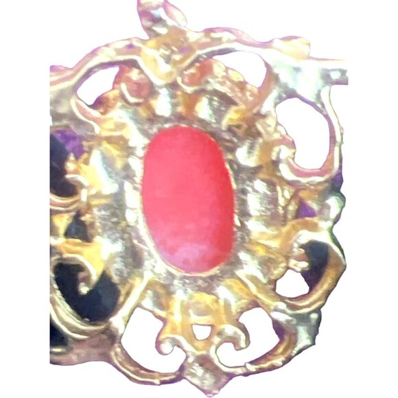 Vintage Cameo Velvet Choker Shell Victorian Jewelry - Picture 3 of 5